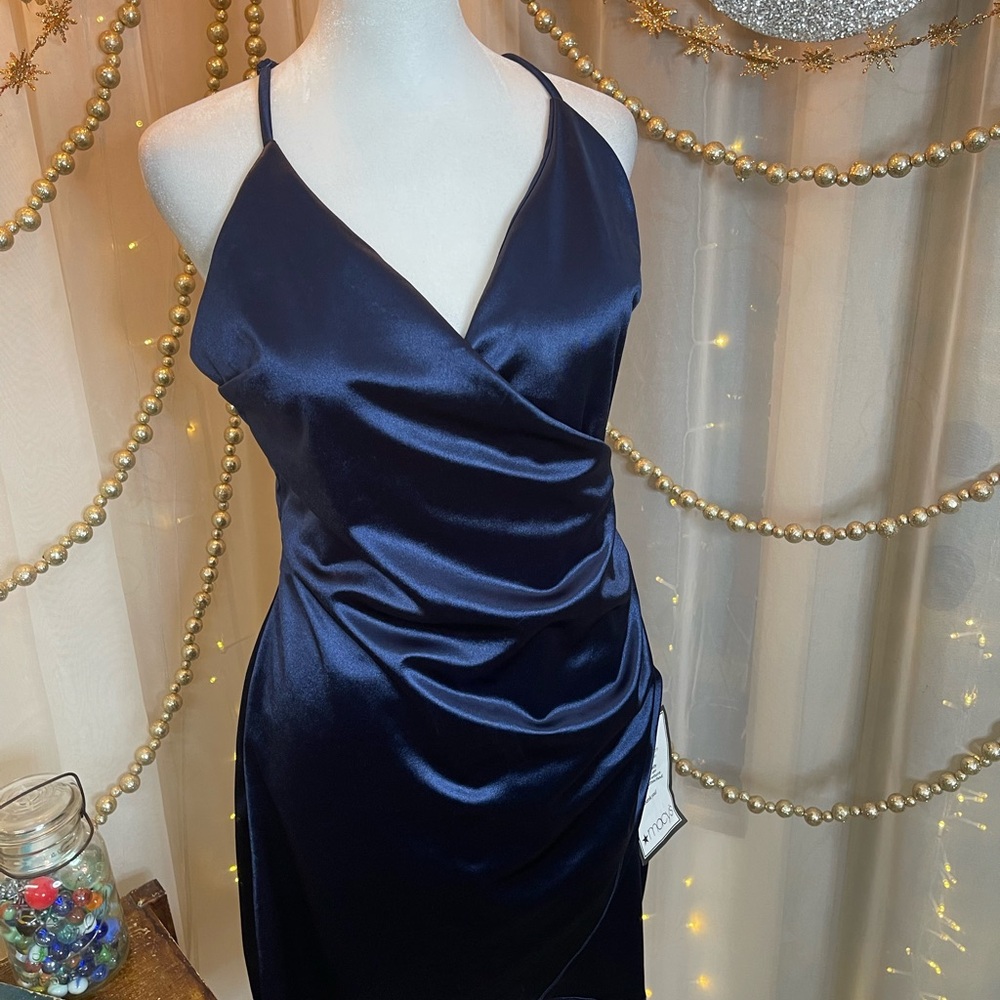 Speechless Deep Navy Cocktail Dress - Picture 3 of 5